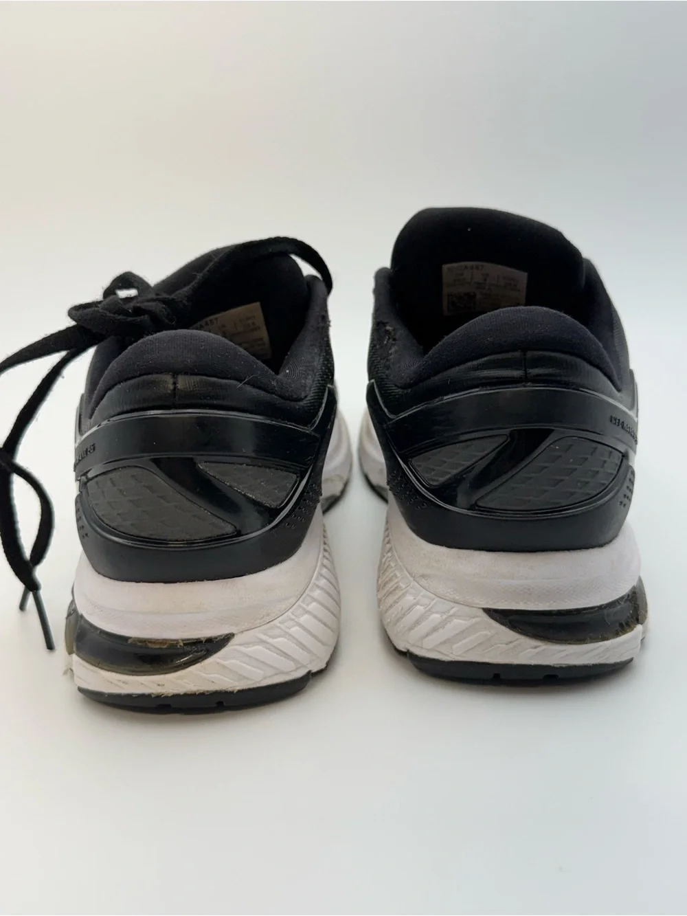 ASICS Women's Black Athletic Running Shoes with White Accents
